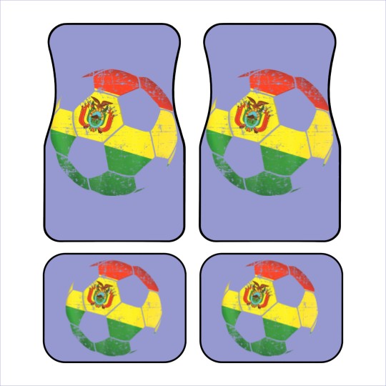 Discover Bolivia Soccer Ball Flag Car Mats
