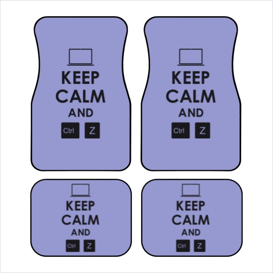 Discover keep calm and ctrl z Car Mats