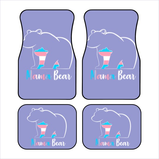 Discover LGBT Mama Bear Transgender Pride Equal Rights Rainbow Flag Car Mats