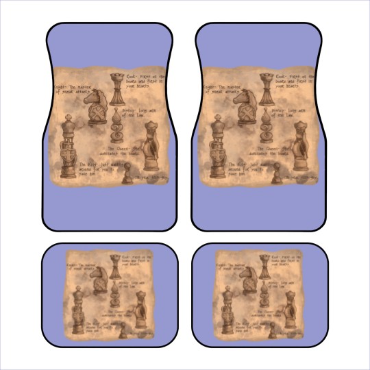 Discover Fantasy Chessmen - Chess - Car Mats