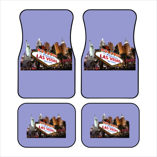 Discover Las Vegas Famous Sign Strip Building Skyline Souvenir Gift Car Mats
