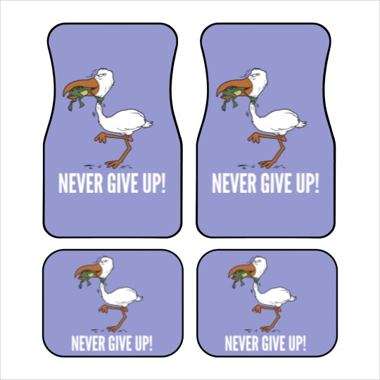 Discover Never Give Up Car Mats
