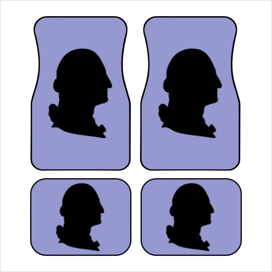 Discover George Washington silhouette Car Mats