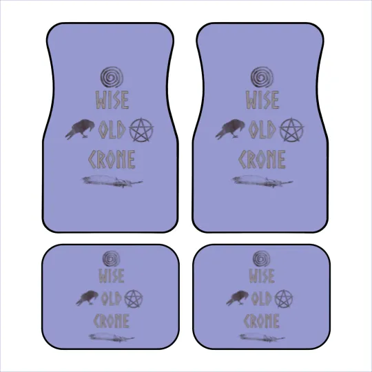 Discover Wise Old Crone Wicca Pagan Triple Goddess Feminist Car Mats