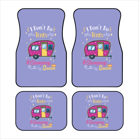 Discover Glamping Queen Camping Grandma Car Mats