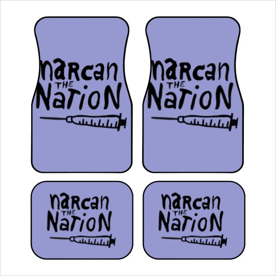 Discover Narcan the Nation (Black Letter) - Harm Reduction - Car Mats