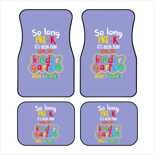 Discover Kindergarten Graduation Car Mats So Long Pre-K Kindergarten Here I Come Graduation Kids