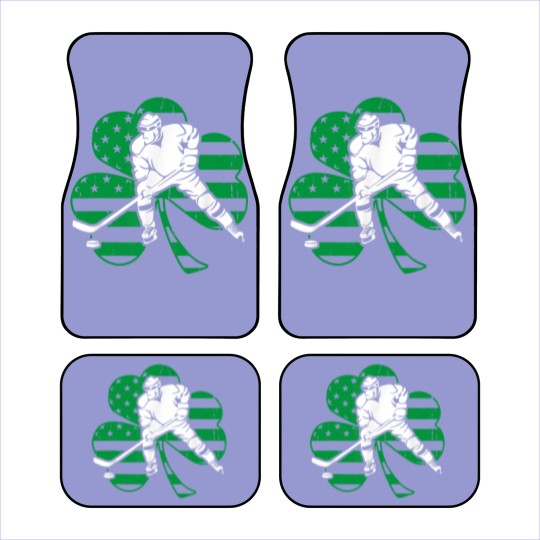 Discover Irish Hockey Player Shamrock St Patrick's Day Car Mats