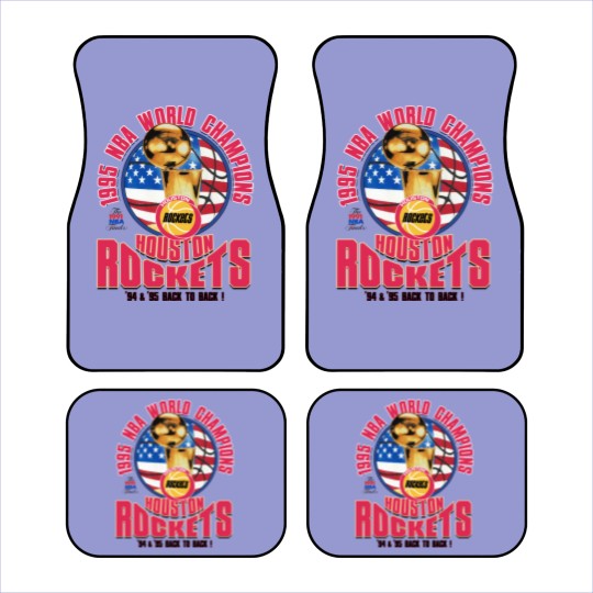 Discover 1995 Houston Rockets World Champions Cotton  Car Mats