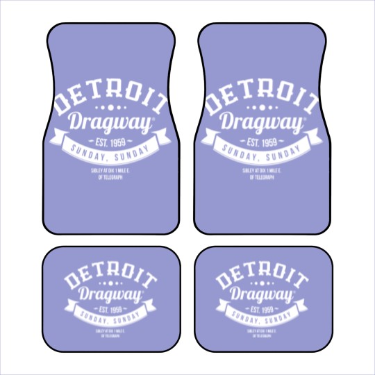 Discover Detroit Dragway Sunday Sunday Car Mats