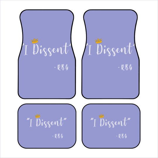 Discover I Dissent RBG Ruth Bader Ginsburg Car Mats