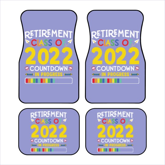 Discover Retirement Class Of 2022 Countdown In Progress Car Mats