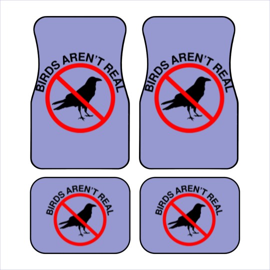 Discover Birds Aren't Real Prohibited Sign Premium Car Mats