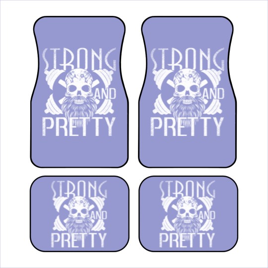 Discover Strong and Pretty Strongman Gym Vintage - Strong And Pretty - Car Mats