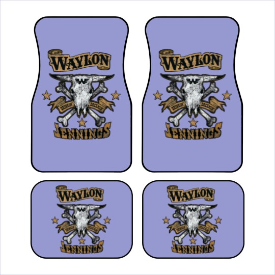 Discover Waylon Jennings Logo Design Classic Car Mats
