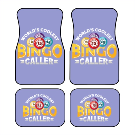 Discover World's Coolest Bingo Caller Lucky Bingo Player Car Mats