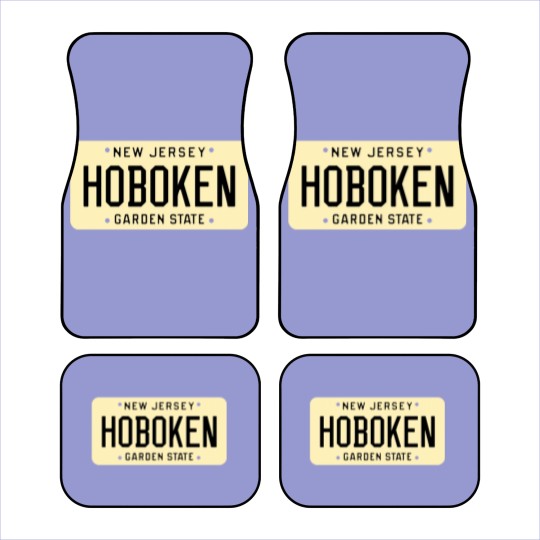 Discover Hoboken New Jersey License Plate Car Mats
