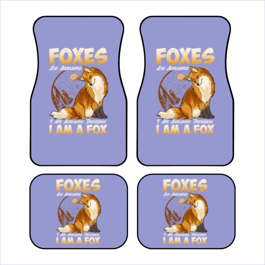 Discover Fox Car Mats Foxes Are Awesome Cute Fox Car Mats Kids Girls Boys Car Mats