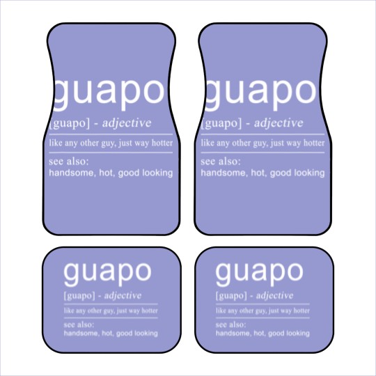 Discover El Guapo Car Mats | Spanish Car Mats for Men Spanish Gifts