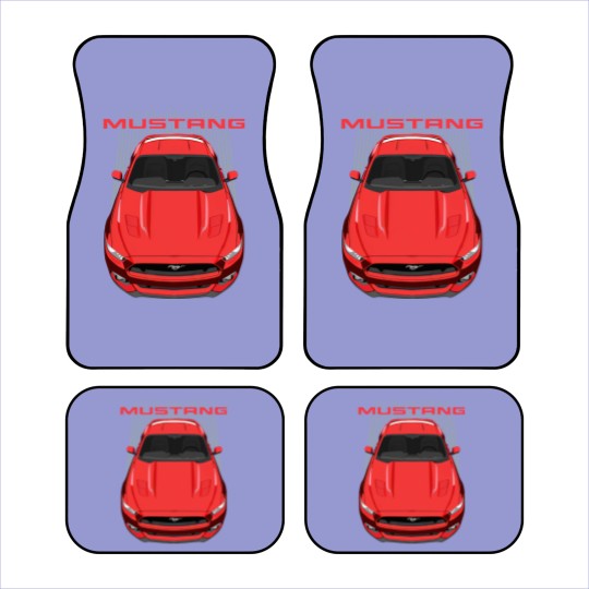 Discover Mustang S550-GT-red - Mustang - Car Mats