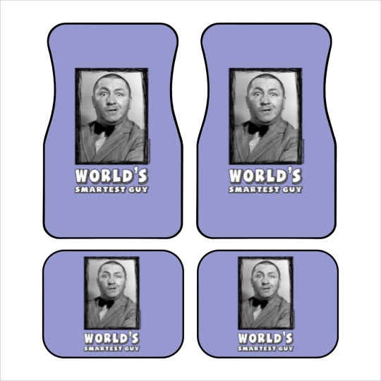 Discover The Three Stooges Curly, World's Smartest Guy Car Mats