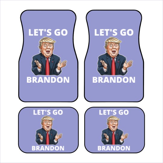 Discover Lets Go Brandon America Flag Car Mats
