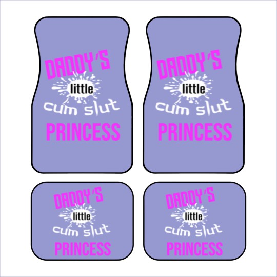 Discover Daddy's Little Cum Slut Princess Car Mats
