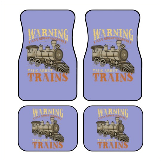 Discover Trains Railroad Train Lover - Train - Car Mats