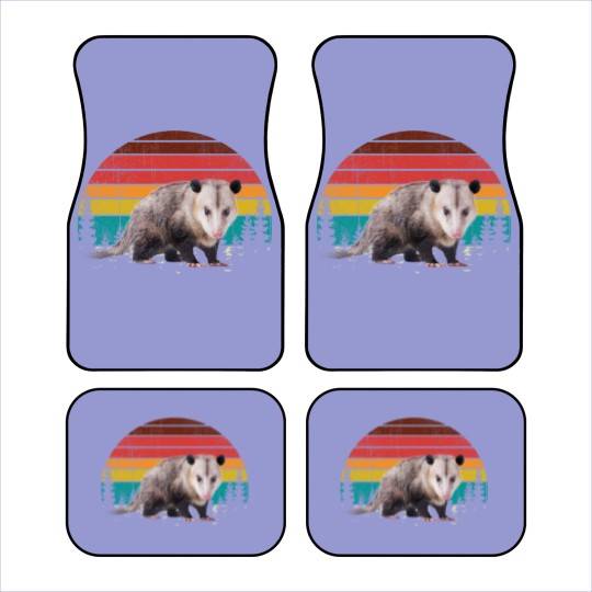Discover Vintage Retro Possum Lovers Car Mats