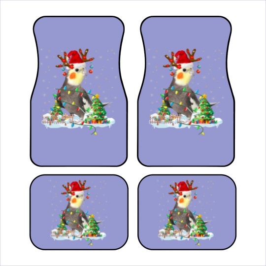 Discover Cute Cockatiel Car Mats Christmas Cockatiel Lover Santa Cockatiel Christmas Lights