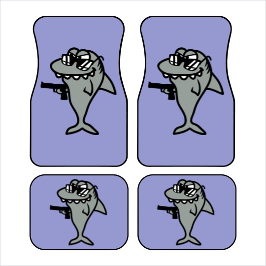 Discover hai gangster criminal criminal thief robber pistol Car Mats