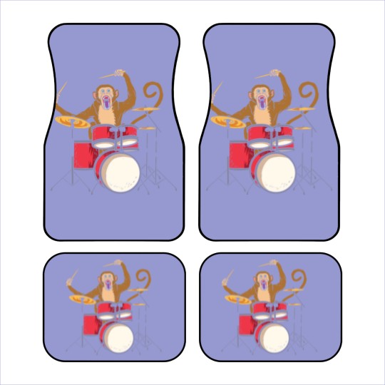 Discover Monkey Playing Drums Drummer Band The Animal Car Mats