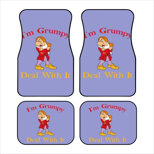 Discover I'm grumpy deal with it Car Mats