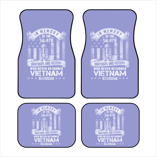 Discover In Memory of Vietnam Veteran Car Mats