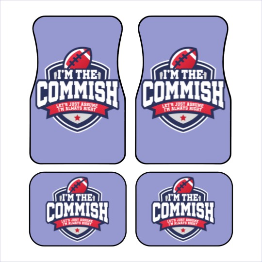 Discover 2020 Fantasy Football Commissioner Commish Always Right Car Mats
