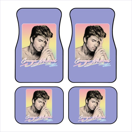Discover George Michael // Faded Vintage Look // Original Design - George Michael - Car Mats