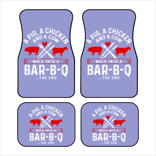 Discover Grill Barbecue BBQ Season Meat Grillmaster Gift Car Mats