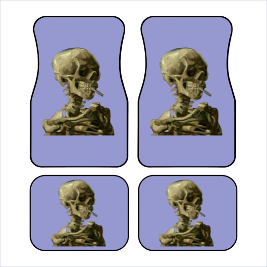 Discover Skull with Burning Cigarette by Vincent van Gogh - Skull - Car Mats