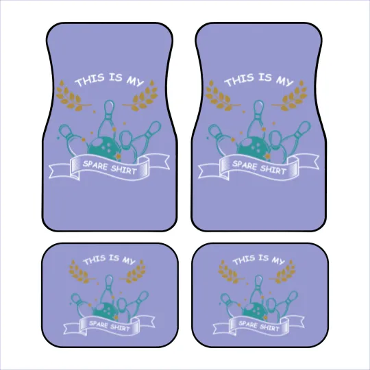 Discover This Is My Spare Car Mats Funny Strike Pins Bowling Action Car Mats