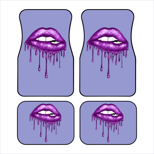 Discover Drip Purple Lips - Lips - Car Mats