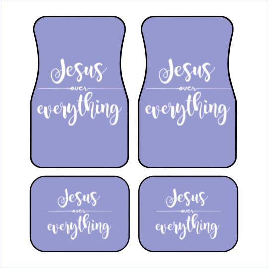 Discover Jesus Over Everything Religious Christian Car Mats