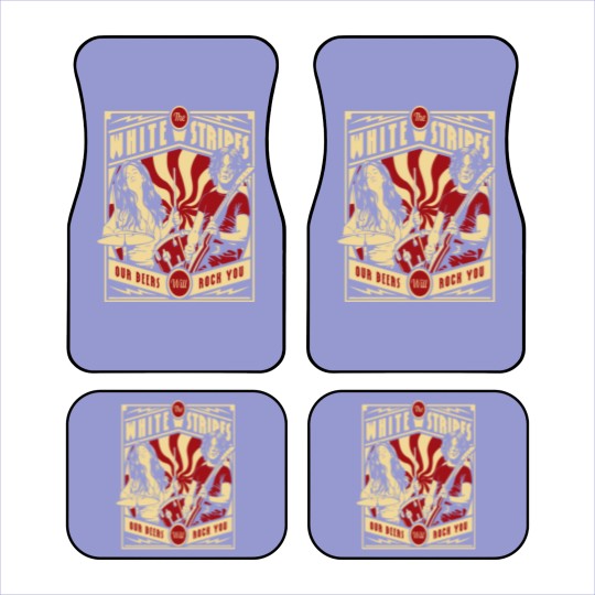 Discover Jack and Meg Stripes Car Mats