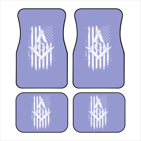 Discover Masonic American Flag Square And Compass Freemason Car Mats