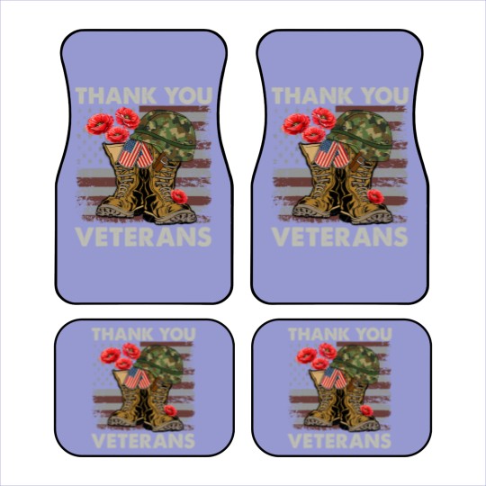 Discover Thank You Veterans Car Mats