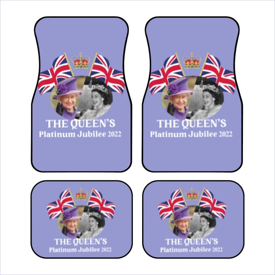 Discover Queen Elizabeth II Platinum Jubilee 2022 CELIBRATION  Emblem Car Mats  Union Jack Car Mats The Queen's Car Mats