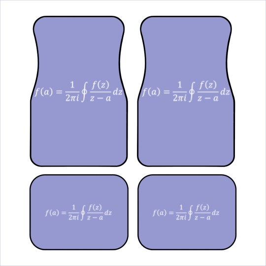 Discover Cauchy integral dark version - Mathematics - Car Mats