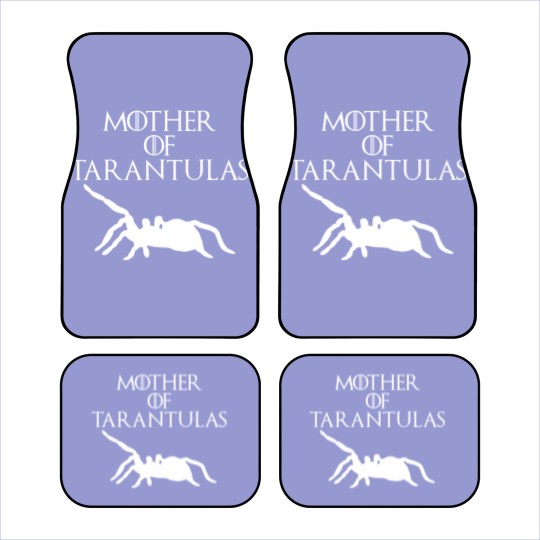 Discover Cute & Unique White Mother of Tarantulas Car Mats E010521
