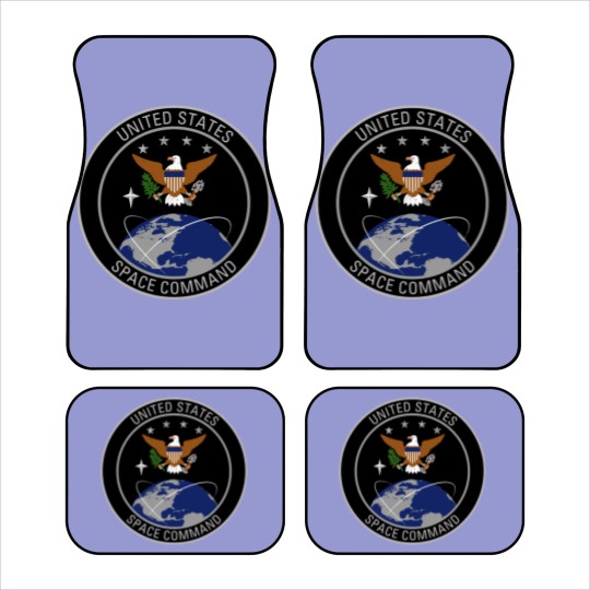 Discover United States Space Command Shield Car Mats