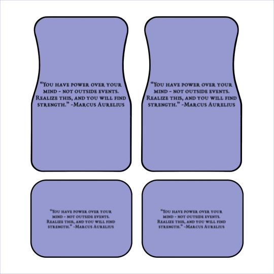 Discover Philosopher’s Saying Car Mats