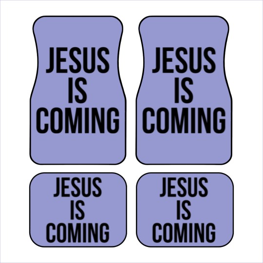 Discover JESUS IS COMING Car Mats